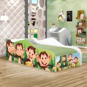 Ver imagem 1 de Mini Cama Like Macaquinhos e Banana Infantil Com Colchão