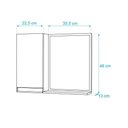 Ver imagem 4 de Armário para Banheiro com Espelho Bege Claro Metal Parede 1 Porta sem Gavetas MDP 58cm Mercado