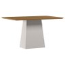 Mesa de Jantar 135x90 Cm Barbara sem Vidro Ype Off White – New Ceval - 1