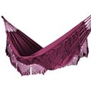 Ver imagem 1 de Rede de Descanso Dormir Vinho Reforçada Casal Luxo 100% Algodão