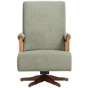 Ver imagem 3 de Poltrona de Amamentação com Balanço Giratória Líria D02 Bouclê Verde Oliva C-199 - Lyam Decor