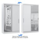 Ver imagem 4 de Guarda Roupa Modulado Alpes 2 Portas Correr C/ Espelho - Módulo Luciane:branco