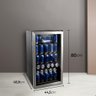 Cervejeira Expositor Vertical Hq Vidro Duplo 100 Litros Inox Hq-100cevpv - 3