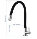 Ver imagem 4 de Torneira Cozinha Inox Flexível Mesa Bancada Noxflex02 Doan