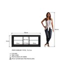 Ver imagem 6 de Rack para TV até 55 Polegadas Gamer com LED e 2 Prateleiras de Vidro Multimóveis Crpro-RCK030 Preto