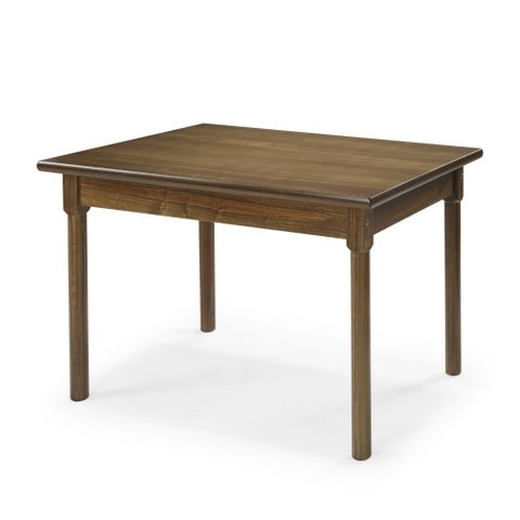 Mesa Retangular 4 Lugares em Madeira Maciça Mv Outlet Castanho