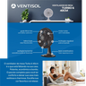 Ventilador Mesa Preto Turbo 40cm 6p Econômico Ventisol 80w:127v - 10