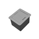 Ver imagem 2 de Mini Caixa de Embutir Universal 1 Tomada 20a 1 USB Charger - Cinza QTMOV Caixa Universal - Cinza