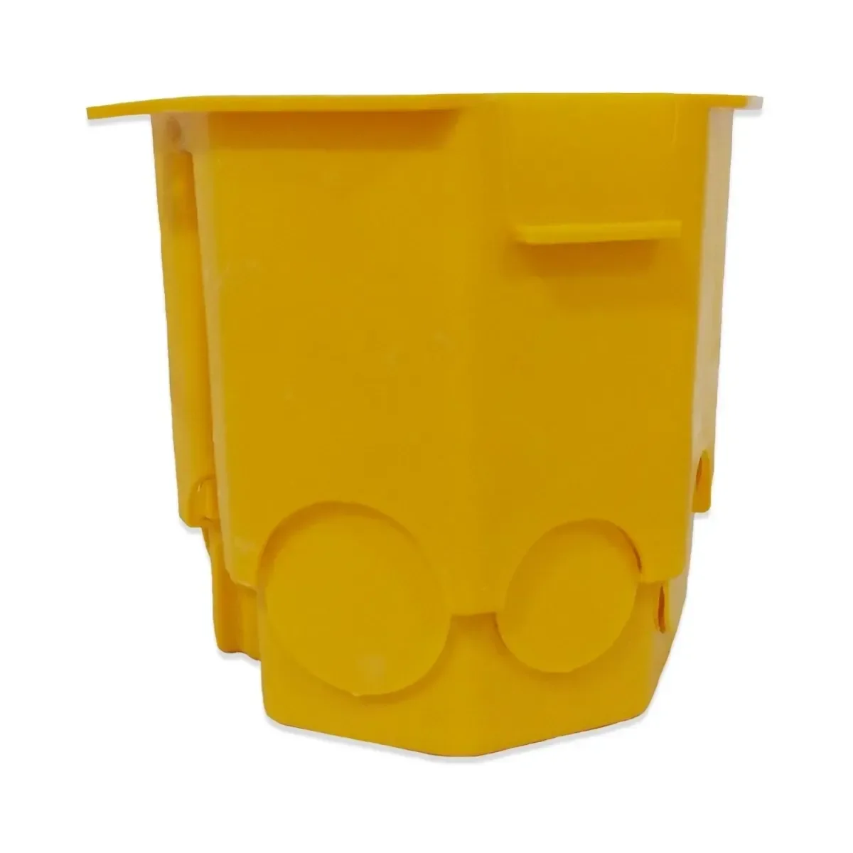 Ver imagem 3 de Kit 12 Caixa Luz Plástica Sextavada Dupla Fundo Fixo Amarela