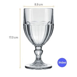 Kit com 6 Taça Bristol Água 340ml Nadir Figueiredo - 2