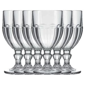 Kit com 6 Taça Bristol Água 340ml Nadir Figueiredo