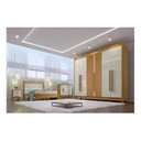 Ver imagem 2 de Guarda Roupa Casal Athos Ripado Cinamomo Off White Ddoro