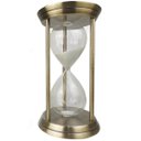 Ver imagem 1 de Ampulheta em Metal Tamanho Grande Bronze 32 cm Genuinos Ampulheta Decorativa Grande