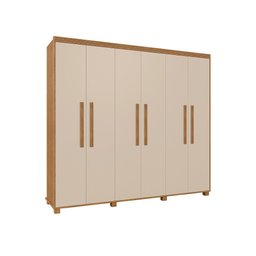 Guarda Roupa Casal Madri 100% Mdf Pés Madeira Camas Fênix - 1