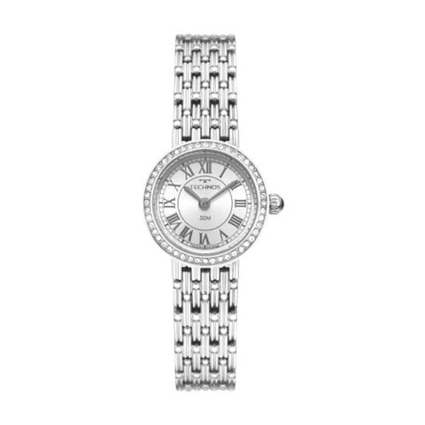 Relógio Technos Feminino Ref: 2025lux/1k Elegance Bracelete Prateado