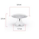 Ver imagem 2 de Puxador Redondo Flor em Metal para Móveis Kit 6 Unidade Puxador de Guarda Roupa Puxadores de Gaveta