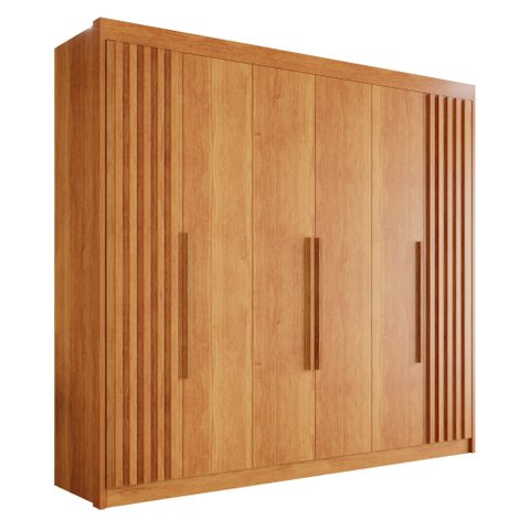 Guarda Roupa 6 Portas 6 Gavetas Mdf Cinamomo