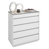 Cômoda Belize 5 Gavetas Branco - 5