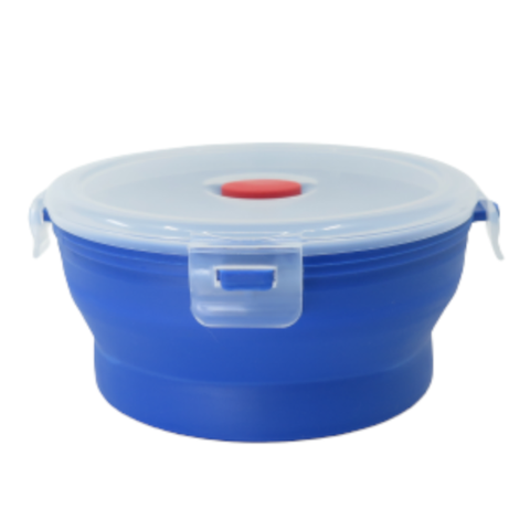 Pote Retrátil Guarda Alimentos Livre de Bpa 750ml Azul