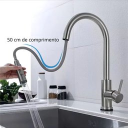 Torneira para Cozinha Monocomando Gourmet Inox 304 Escovado - 4