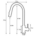 Ver imagem 2 de Torneira para Cozinha Monocomando Gourmet Inox 304 Escovado