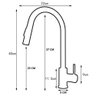 Torneira para Cozinha Monocomando Gourmet Inox 304 Escovado - 2