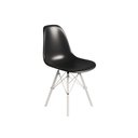 Ver imagem 3 de Conjunto 3 Cadeiras Eames Tubo Ferro Branco Assento Preto