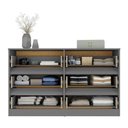 Ver imagem 5 de Cômoda com 6 Gavetas 120cm Multimóveis Mp4396 Grafite