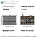 Ver imagem 7 de Cômoda com 6 Gavetas 120cm Multimóveis Mp4396 Grafite