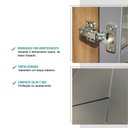 Ver imagem 4 de Paneleiro 2 Portas Bella Nog/cinza 40cm Carraro