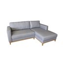 Ver imagem 4 de Sofá de Canto em L Chaise Lado Direito Revestimento em Linho Sintético 84x250cm