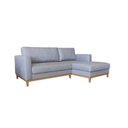 Ver imagem 2 de Sofá de Canto em L Chaise Lado Direito Revestimento em Linho Sintético 84x250cm