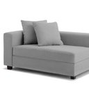 Ver imagem 3 de Recamier Divã Aspen 1,60m Linho Cinza - Inova Decorações