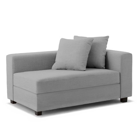 Recamier Divã Aspen 1,60m Linho Cinza - Inova Decorações 