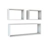 Trio Nichos Mdf Branco Tx Retangular e Quadrado Nchbr012 - 1