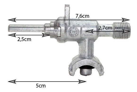Registro/ramal - Fogão Mabe Kit 4pç - 3