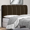 Ver imagem 1 de Cabeceira Cama Box Queen Berlim 160cm Marrom