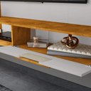 Ver imagem 3 de Painel para TV Jeri 160,2cm MDF Naturalle e Off-White Bechara