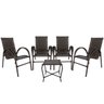 COMBO DE 4 CADEIRAS E MESA DE CENTRO, VARANDA, JARDIM, SACADA, EDICULA VL DECOR - 1