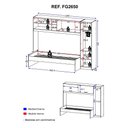 Ver imagem 3 de Cama Solteiro Com Guarda-roupa Para Colchão 88 X 188 Cm Multimóveis Branca
