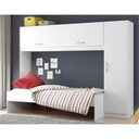 Ver imagem 2 de Cama Solteiro Com Guarda-roupa Para Colchão 88 X 188 Cm Multimóveis Branca