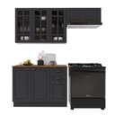 Ver imagem 2 de Cozinha Modulada Compacta Americana 100% MDF 200cm com Rodapé Provence Multimóveis Crink-CPT011