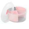 Pote Marmita Rosa Plasvale 4 Divisórias Removíveis 1L com Tampa Plástico para Lanche - 8