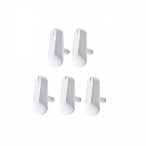 Botão Fogão Ge Kit 5 Unidades Branco Original