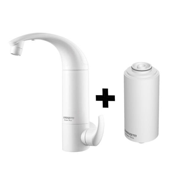 Torneira com Filtro Purificador de Água Lorenzetti Acqua Due parede + Refil - 1