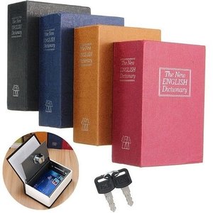 Cofre Livro Dicionario Ingles Dinheiro Camuflado