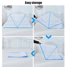 Tela Mosquiteiro Cama Dobrável Portátil E Pratica Pequeno - 7