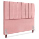 Ver imagem 1 de Cabeceira Casal 140 Cm com Frame Carla Suede Rosa Artte
