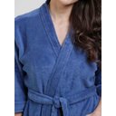 Ver imagem 3 de Roupão Microfibra Plush Inverno Frio Toque Macio Unissex:azul Profundo/p