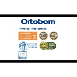 Colchão Solteiro Ortobom Physical Resistente Branco com Detalhe Lilás 17x78x188 - 5